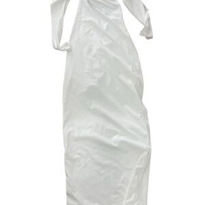 Elegant White Halter Dress